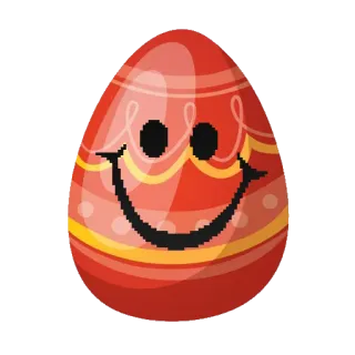 🥚 e7c98dcc Paskah, telur, senang, senyum, dekorasi, meriah telegram sticker