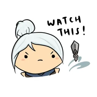 😤 7d0649bf WATCH THIS! Anime, Niedlich, Schwert, Cartoon, Aufkleber telegram sticker