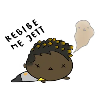 💀 8d84068c Jett REBIBLE ME JETT charakter, gaming, valorant telegram sticker