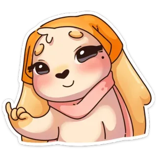 ☺️ b6e49b16 sticker, personnage, doigt d'honneur, geste, mignon, dessin animé telegram sticker