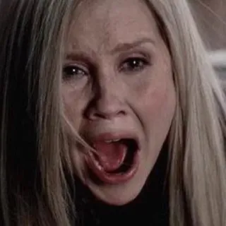 😭 7c2e11c2 woman, screaming, distressed, fear, upset, emotional, blonde telegram sticker