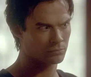 😒 f28b20ff Damon Salvatore The Vampire Diaries face, person, portrait, tv show telegram sticker