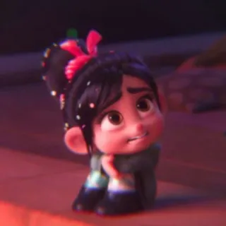🩰 0badd156 Vanellope von Schweetz Wreck-It Ralph Cartoon, Figur, Vanellope, Ralph reichts, Disney whatsapp sticker