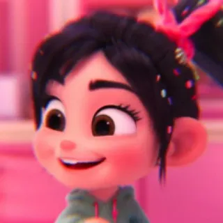 🩰 77d5a533 Vanellope von Schweetz Wreck-It Ralph vanellope, wreck it ralph, disney, pixar, cartoon, charakter whatsapp sticker