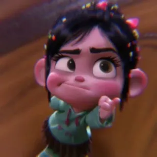 🩰 af231599 Vanellope von Schweetz Wreck-It Ralph vanellope, wreck it ralph, disney, cartoon, charakter, süß whatsapp sticker