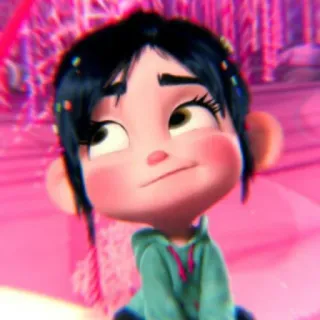 🩰 eb424d64 Vanellope von Schweetz Wreck-It Ralph Cartoon, animiert, Disney, Ralph reichts, Vanellope, Figur whatsapp sticker