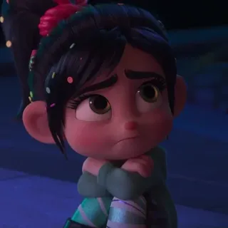 👾 7b8912a3 Vanellope von Schweetz Wreck-It Ralph 云妮洛普, 无敌破坏王, 迪士尼, 卡通, 角色 telegram sticker