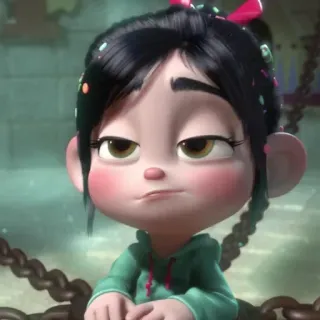 👾 7e6790c7 Vanellope von Schweetz Wreck-It Ralph 云妮洛普, 迪士尼, 角色, 卡通, 公主, 无敌破坏王 telegram sticker