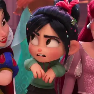 👾 bfcf6965 Vanellope von Schweetz Wreck-It Ralph 云妮洛普, 迪士尼, 无敌破坏王, 公主, 卡通 telegram sticker