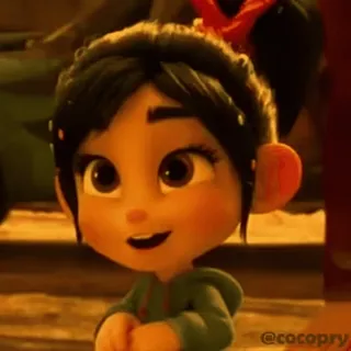 😂 7d1b638d Vanellope von Schweetz Wreck-It Ralph @cocopry 云妮洛普, 迪士尼, 角色, 无敌破坏王, 电影, 卡通 telegram sticker