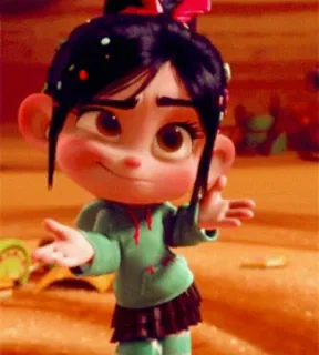 🤷‍♀ 6ab2aba1 Vanellope von Schweetz Wreck-It Ralph animated character, cartoon, vanellope, wreck-it ralph, movie character whatsapp sticker