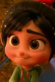 👀 ca65cc92 Vanellope von Schweetz Wreck-It Ralph cartoon, character, movie, disney, sweet, cute, vanellope whatsapp sticker