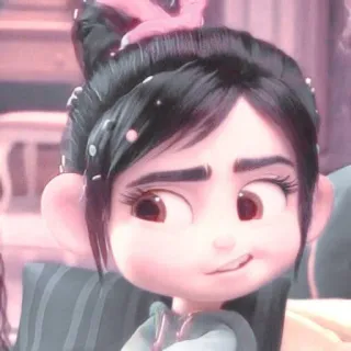 🎀 0dacf059 Vanellope von Schweetz Wreck-It Ralph мультфильм, Ванилопа, Ральф, Дисней, мультик, персонаж telegram sticker