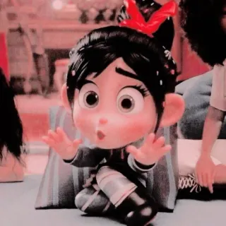 Vanellope by @randomcartoonsticker telegram stickers