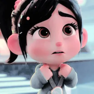 🎀 5ec6207d Vanellope von Schweetz Wreck-It Ralph мультфильм, Дисней, анимация, персонаж, Ванилопа, Ральф, Сладкий форсаж telegram sticker