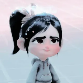 🎀 9d63fbbf Vanellope Wreck-It Ralph ванеллопа фон кекс, disney, ральф, мультфильм, персонаж telegram sticker