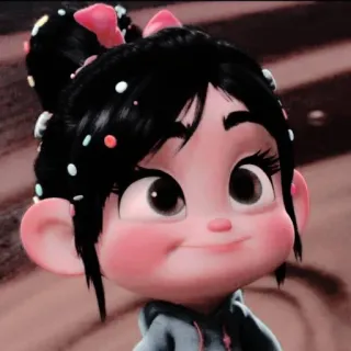 🎀 bdf4d374 Vanellope von Schweetz Wreck-It Ralph Мультфильм, Дисней, Ральф, Ванилопа, Ванилопа фон Кекс telegram sticker