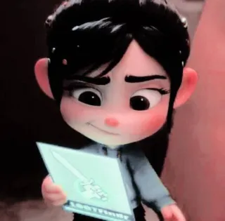 🎀 cf2a7904 Vanellope von Schweetz Wreck-It Ralph LOSTFINDER Мультфильм, Анимация, Принцесса, Ральф, Ванилопа, Наклейка telegram sticker