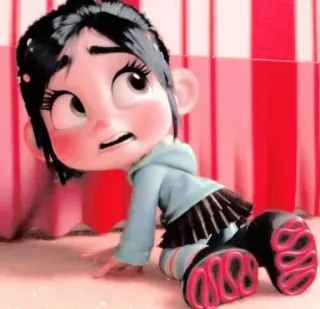 🎀 f8af9971 Vanellope von Schweetz Wreck-It Ralph Мультфильм, Дисней, Ванилопа, Ральф, Анимация, Персонаж telegram sticker