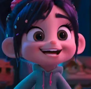 ✨ 81ae4f1c Vanellope von Schweetz Wreck-It Ralph 卡通, 迪士尼, 无敌破坏王, 云妮洛普 telegram sticker