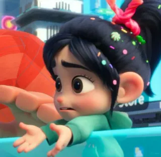 ✨ 89941d18 Vanellope von Schweetz Wreck-It Ralph 卡通, 动画, 迪士尼, 云妮洛普, 无敌破坏王, 角色 telegram sticker