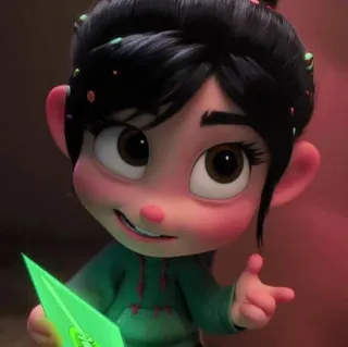 ✨ b69f0453 Vanellope von Schweetz Wreck-It Ralph 云妮洛普, 无敌破坏王, 迪士尼, 卡通, 角色 telegram sticker