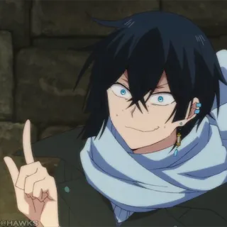 💎 2939ada9 动漫, 角色, 皱眉, 指着, 卡通 telegram sticker