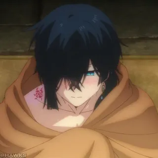 ♟ 5154925e 动漫, 角色, 毛巾, 纹身 telegram sticker