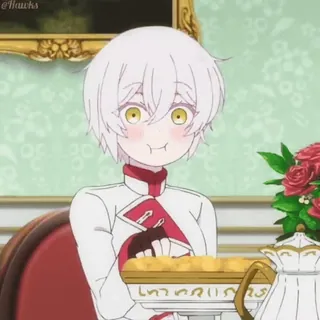 ☺️ bce5affc Anime, Niedlich, Erröten, Essen, Cartoon whatsapp sticker