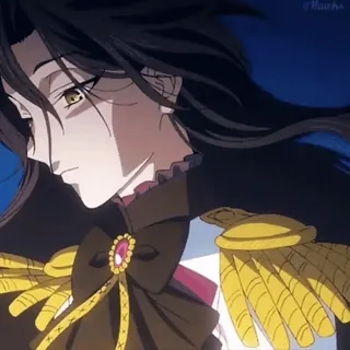 😟 9e807744 Anime, Charakter, Männlich, Porträt, Kleid, Anime Stil whatsapp sticker