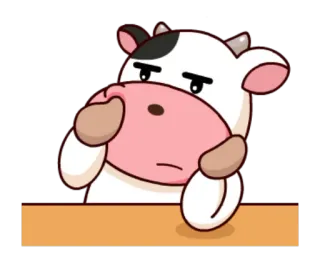 Momo Cow: Party Time by @shadowguner telegram stickers
