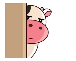 Momo Cow: Party Time by @shadowguner telegram stickers