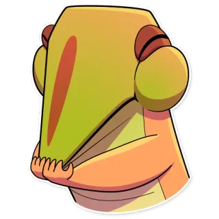 🤢 5b6786a3 卡通, 角色, 贴纸, 插画 telegram sticker