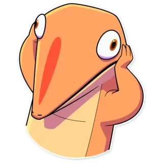 🙉 df203340 蜥蜴, 动物, 卡通, 爬行动物, 搞笑, 可爱, 表情包 telegram sticker