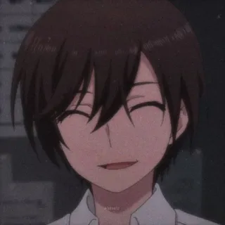 🥢 cdc4a464 Anime, Uśmiech, Postać, Manga telegram sticker