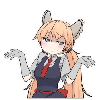 🙃 5cf64ed3 anime, smug, cute, character, cartoon telegram sticker