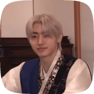 🙂 7b3f5201 kpop, idol, asian, man, traditional clothing telegram sticker