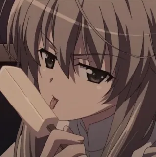 🐾 3715622c anime, girl, ice cream, licking, food telegram sticker