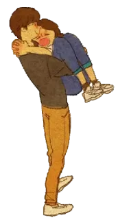 ☹️ a283e5d9 casal, amor, abraço, relacionamento telegram sticker