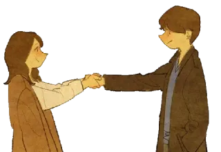 🙁 d28b2646 amor, casal, romance, relacionamento, fofo telegram sticker