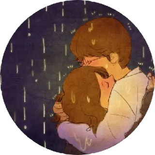 😣 fb91f608 casal, amor, abraço, carinho, fofo telegram sticker