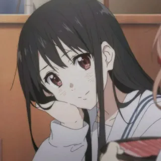 🙂 07058fa8 애니메이션, 소녀, 교복, 귀여운 telegram sticker