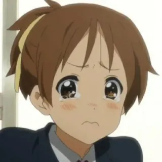 🥺 64d40700 애니메이션, 여자, 울음, 슬픈, 귀여운 telegram sticker