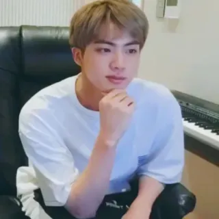 🪐 3740f9c0 Jin BTS, K-Pop, singer, idol, musician, Jin, South Korean telegram sticker