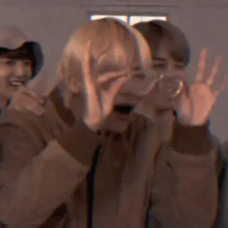 🖇️ fbe0e350 personne, gens, geste de la main, groupe, flou telegram sticker