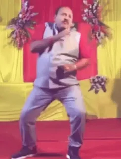 ❤️ addc7258 man, dancing, indoors, person, celebration whatsapp sticker