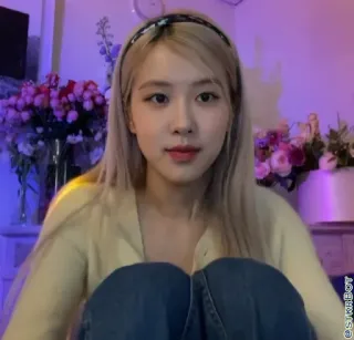 🐿 01eee2ad Rose kpop, sängerin, frau, promi, rose, blackpink telegram sticker