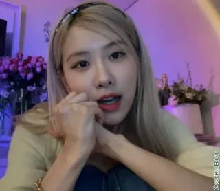 🐿 21ba5155 STKABOT Frau, Selfie, Mädchen, Porträt, Rose telegram sticker