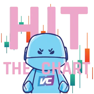 🤛 f33f53cc HIT THE CHART 차트, 금융, 로봇, 성공, 투자, 거래 telegram sticker