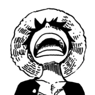 🏴‍☠️ 06d370bf Monkey D. Luffy One Piece luffy, one piece, anime, manga, chapeau de paille, pleurer, triste telegram sticker